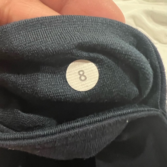 Lululemon Athletica Blue Patterned Patchwork Style Leggings Size 8 EUC Very Cute - Picture 4 of 4